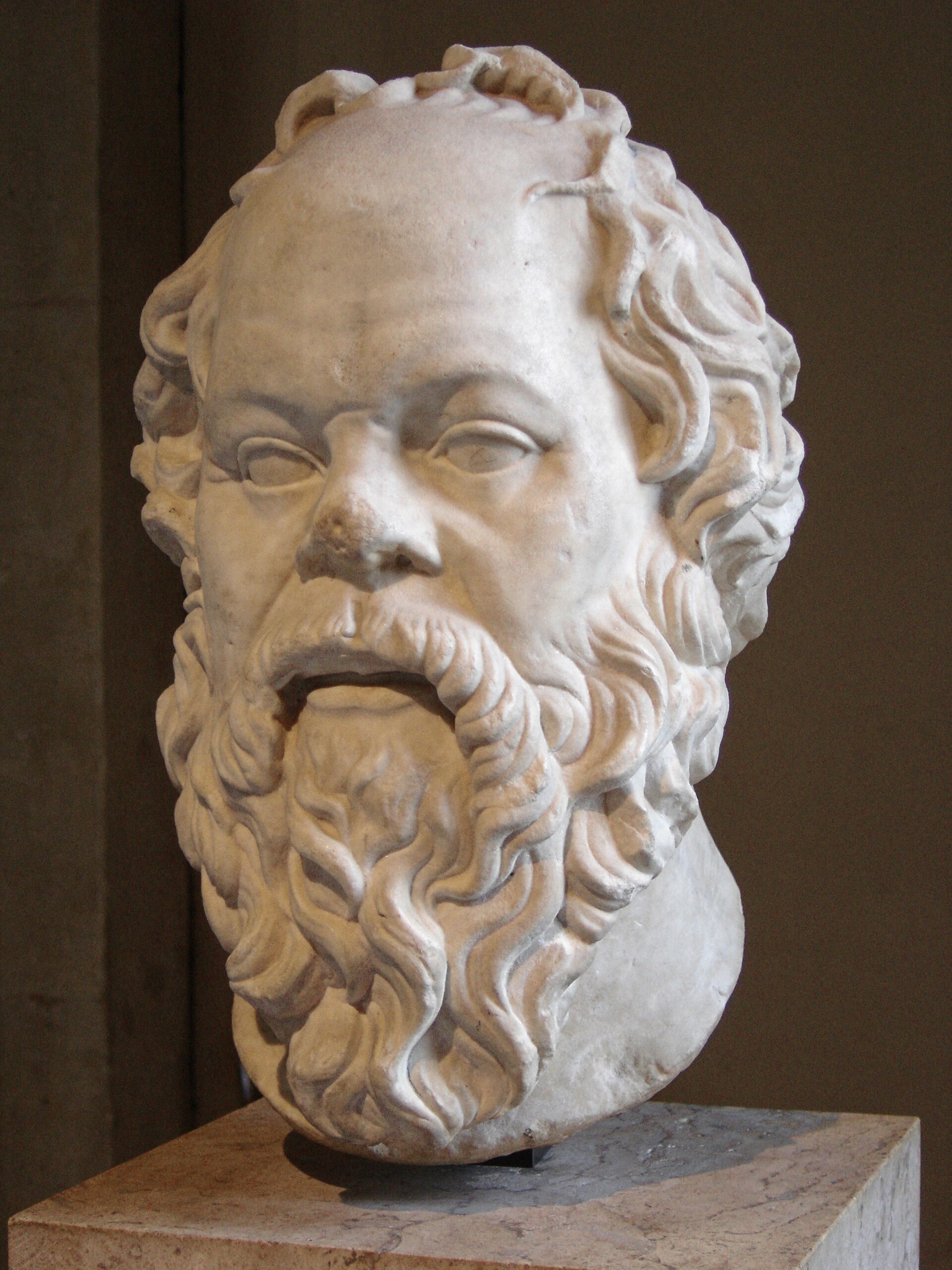 Marble bust of Socrates, Musée du Louvre